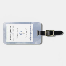 #Nautical宛先#Wedding日付の保存 ラゲッジタグ