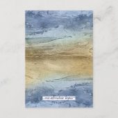 #Nautical青と金ゴールドの水彩#Wedding詳細 エンクロージャーカード (裏面)