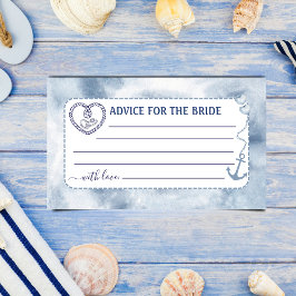 Nautical Advice for The Bride Bridal Shower Anchor エンクロージャーカード