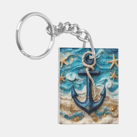 Nautical Anchor Beach キーホルダー (正面左)