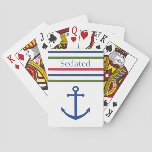Nautical Anchor Bicycle Playing Cards トランプ (裏面)