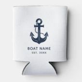 Nautical Anchor Boat Name 缶クーラー (正面)