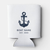 Nautical Anchor Boat Name 缶クーラー (裏面)