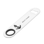 Nautical Anchor Boat Name Beach House Custom スピード栓抜き (裏面アングル)
