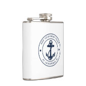 Nautical Anchor Boat  Name Custom フラスク (右)