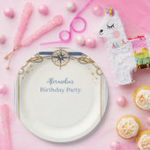 Nautical Anchor Compass Birthday ペーパープレート (パーティー)
