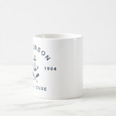 Nautical Anchor Lake House: Summer Family Vacation コーヒーマグカップ (中央)