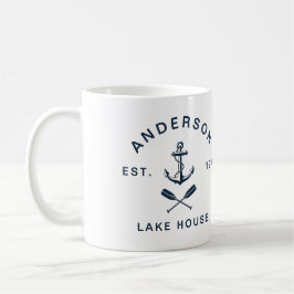 Nautical Anchor Lake House: Summer Family Vacation コーヒーマグカップ