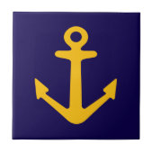 Nautical anchor logo Ceramic Tile タイル (正面)