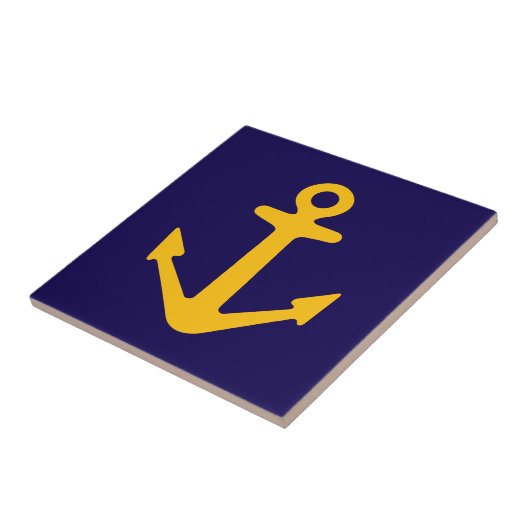 Nautical anchor logo Ceramic Tile タイル (側面)