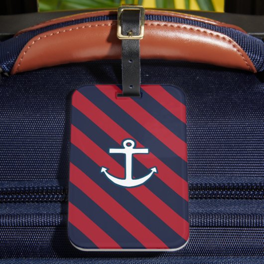 Nautical Anchor Luggage Tag ラゲッジタグ (正面インサイチュ2)