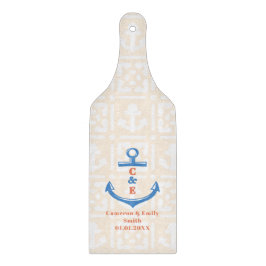 Nautical Anchor Monogrammed Paddle カッティングボード