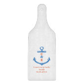 Nautical Anchor Monogrammed Paddle  カッティングボード (正面)