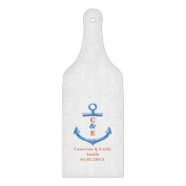 Nautical Anchor Monogrammed Paddle カッティングボード