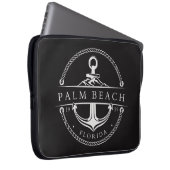 Nautical Anchor Palm Beach Florida 1959 ラップトップスリーブ (正面右)