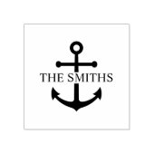 Nautical Anchor Personalized Family Name ラバースタンプ (インプリント)