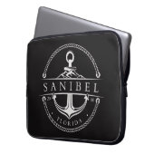 Nautical Anchor Sanibel Florida 2000 ラップトップスリーブ (正面左)