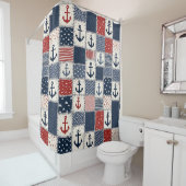 Nautical Anchor Shower Curtain シャワーカーテン (インサイチュ)