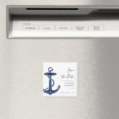 Nautical Anchor Wedding Save the Date マグネット (インサイチュ (食洗機))