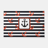 Nautical Anchors Away   Doormat ドアマット (正面)