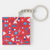 Nautical And Ocean Icons キーホルダー (裏面)