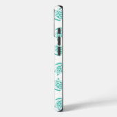 Nautical Aqua Blue Sea Turtle Pattern  Case-Mate iPhoneケース (裏面 / 左)