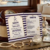 Nautical Bachelorette Party Weekend Itinerary 招待状