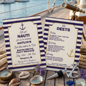 Nautical Bachelorette Party Weekend Itinerary 招待状