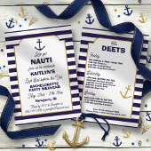 Nautical Bachelorette Party Weekend Itinerary 招待状