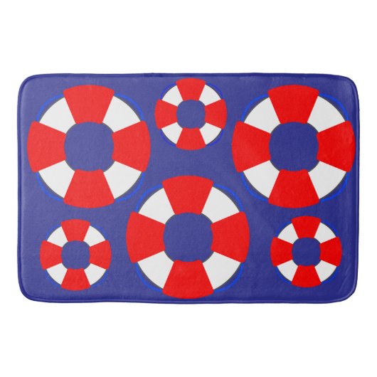 Nautical Bathroom Mat バスマット (正面)