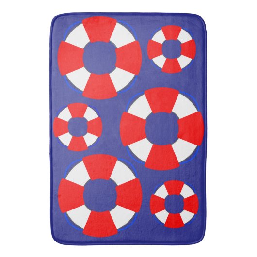 Nautical Bathroom Mat バスマット (正面縦)