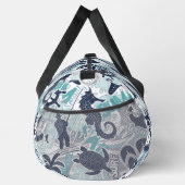 Nautical Beach Collage Navy Teal ID840 ダッフルバッグ (右)