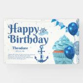 Nautical Birthday Party Banner 横断幕 (横)
