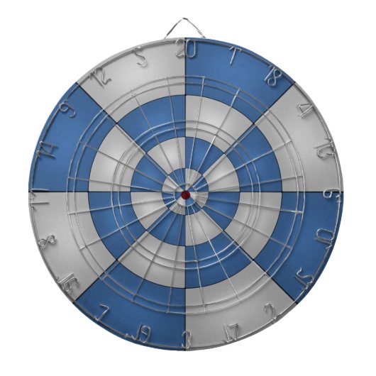 Nautical Blue Abstract ダーツボード (正面)