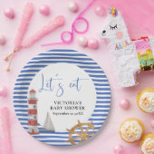 Nautical Blue Baby Shower ペーパープレート (パーティー)
