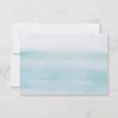 Nautical Blue Boy Baby Shower | Elegant Script サンキューカード (裏面)