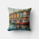 Nautical Boats and Sailboats クッション (正面)