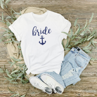 Nautical Bride Bachelorette Party Group トライブレンドTシャツ
