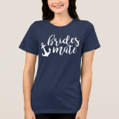 Nautical Bridesmaid Bachelorette Party Group トライブレンドTシャツ (正面)