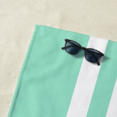 Nautical Celebration Stripes logo ビーチタオル (インサイチュ)