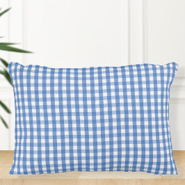 Nautical checkered cushion, Marine-themed cushion アクセントクッション
