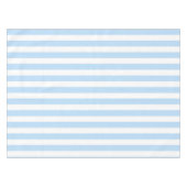 Nautical Chic Pastel Blue Stripes Pattern Spring テーブルクロス (正面(横))