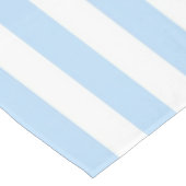 Nautical Chic Pastel Blue Stripes Pattern Spring テーブルクロス (アングル)