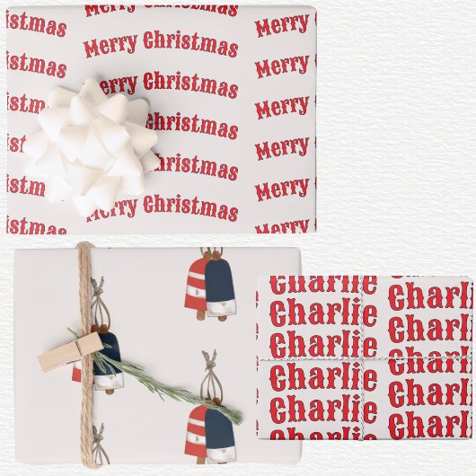 Nautical Christmas  ラッピングペーパーシート