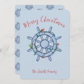 Nautical Christmas Card シーズンカード (正面/裏面)