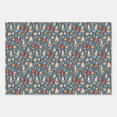 Nautical Christmas Gift Wrapping Paper  ラッピングペーパーシート (正面3)