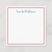 Nautical Christmas Life Preserver With Bow エンクロージャーカード (裏面)