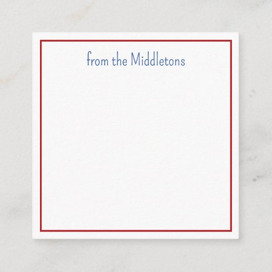 Nautical Christmas Life Preserver With Bow エンクロージャーカード (裏面)