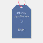 Nautical Christmas Life Preserver With Bow ギフトタグ (裏面)