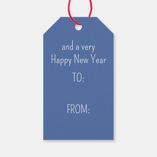 Nautical Christmas Life Preserver With Bow ギフトタグ (裏面)